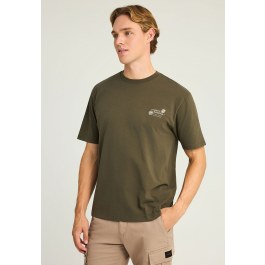 Relaxed t-shirt με vintage τύπωμα στην πλάτη