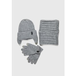 Ανδρικό σετ με γάντια, λαιμό & σκούφο