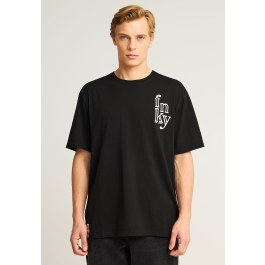 Relaxed fit t-shirt με γραφικό τύπωμα στην πλάτη