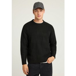 Ανδρική πλεκτή μπλούζα με λαιμόκοψη