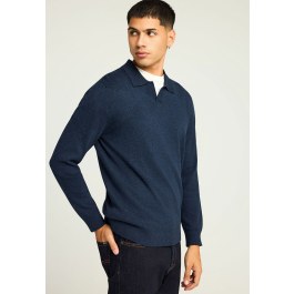 Men's knitted polo sweater