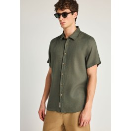 Ανδρικό λινό πουκάμισο με κοντό μανίκι - The essentials