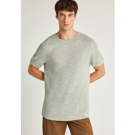 Regular fit garment dyed πλεκτή μπλούζα