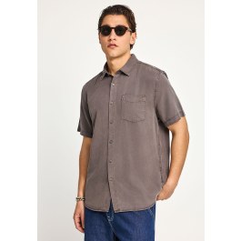 Men's lyocell shirt with chest pocket