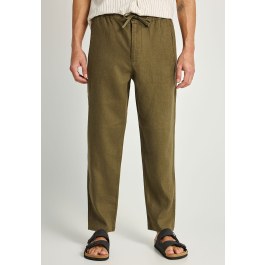 Ανδρικό comfort fit λινό chino παντελόνι