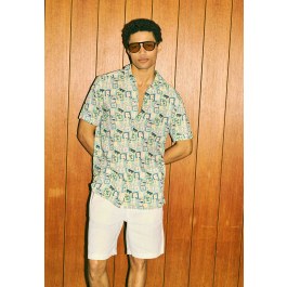 Men's relaxed short-sleeve linen shirt