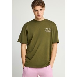 Ανδρικό relaxed t-shirt με τύπωμα στην πλάτη