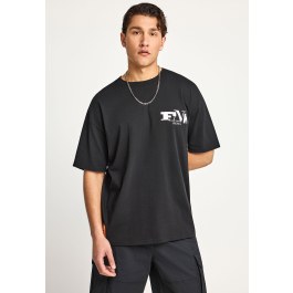 Ανδρικό oversized t-shirt με τύπωμα στην πλάτη