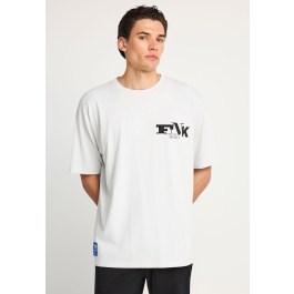 Ανδρικό oversized t-shirt με τύπωμα στην πλάτη
