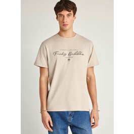 T-shirt with printed logo