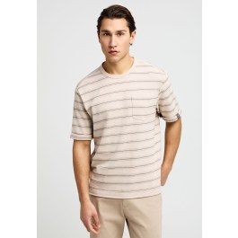 Ανδρικό ριγέ relaxed t-shirt