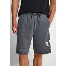 Men's jogger shorts with printed logo