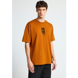 Ανδρικό oversized t-shirt με τύπωμα στην πλάτη