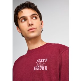 Men's cotton t-shirt with print on the back