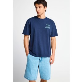 Men's cotton t-shirt with print on the back