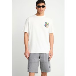Ανδρικό relaxed t-shirt με τύπωμα στην πλάτη