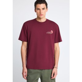 Ανδρικό relaxed t-shirt με τύπωμα στην πλάτη