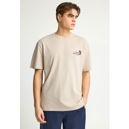Ανδρικό relaxed t-shirt με τύπωμα στην πλάτη