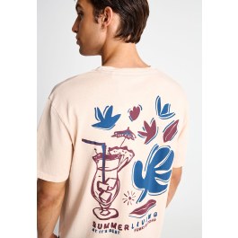 Ανδρικό t-shirt με τύπωμα στην πλάτη