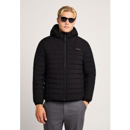 Men's hooded quilted jacket traveller