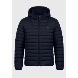 Men's hooded quilted jacket traveller