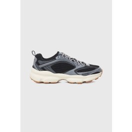 Men's retro mesh running sneakers with chunky sole
