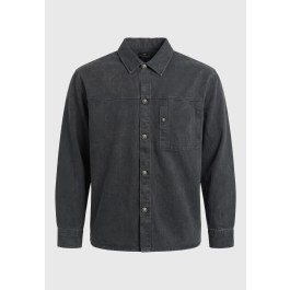 Ανδρικό washed cotton πουκάμισο-τζάκετ