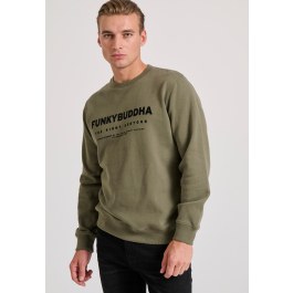 Relaxed fit φούτερ με Funky Buddha τύπωμα