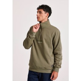 Relaxed fit half-zip φούτερ με branded τύπωμα