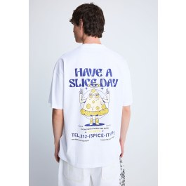 FNK.GRWN printed t-shirt SLICE-IT-UP 
