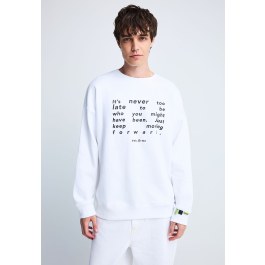 FNK.GRWN oversized φούτερ μπλούζα NEVER TOO LATE