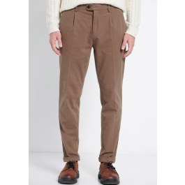 Men's pleated chinos - Marron label